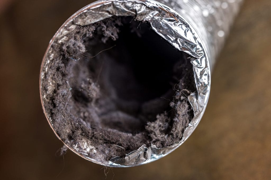 Dirty Air Duct in Need of Cleaning Services