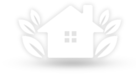 Residential Home With Leaf Design Icon