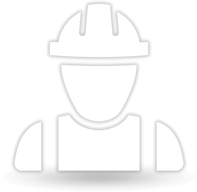 Construction Worker Icon for Residential Radon Mitigation in New Construction
